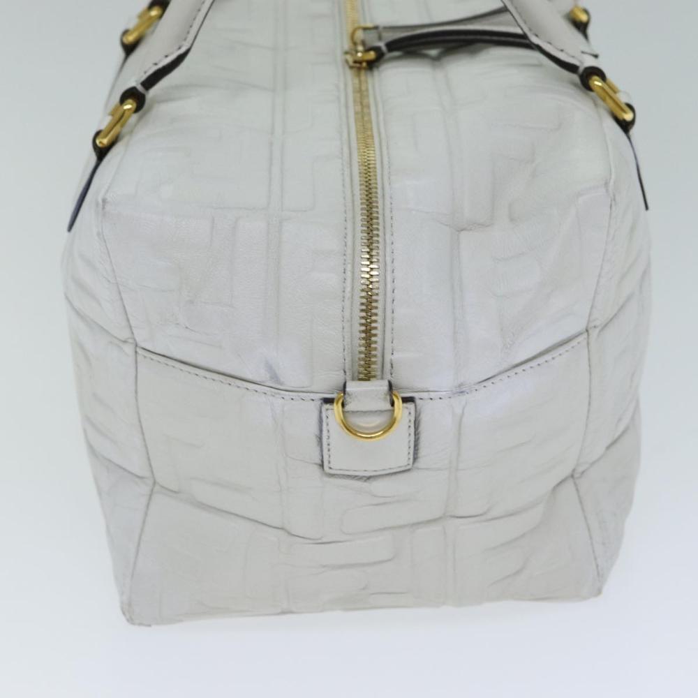 White Leather Fendi Handbag