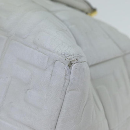White Leather Fendi Handbag