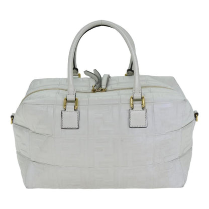 White Leather Fendi Handbag