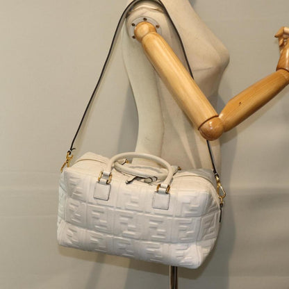 White Leather Fendi Handbag