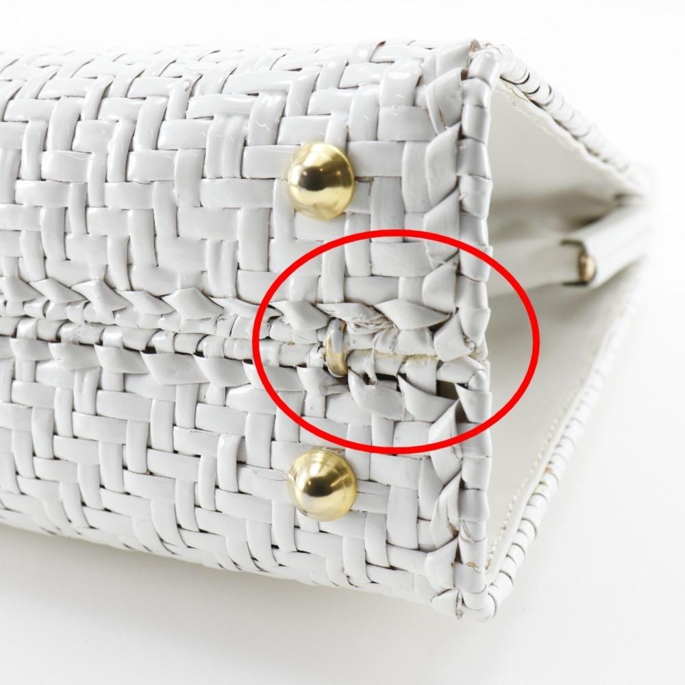 White Leather Fendi Handbag
