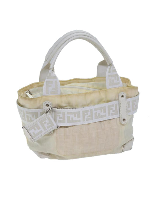 White Nylon Fendi Baguette