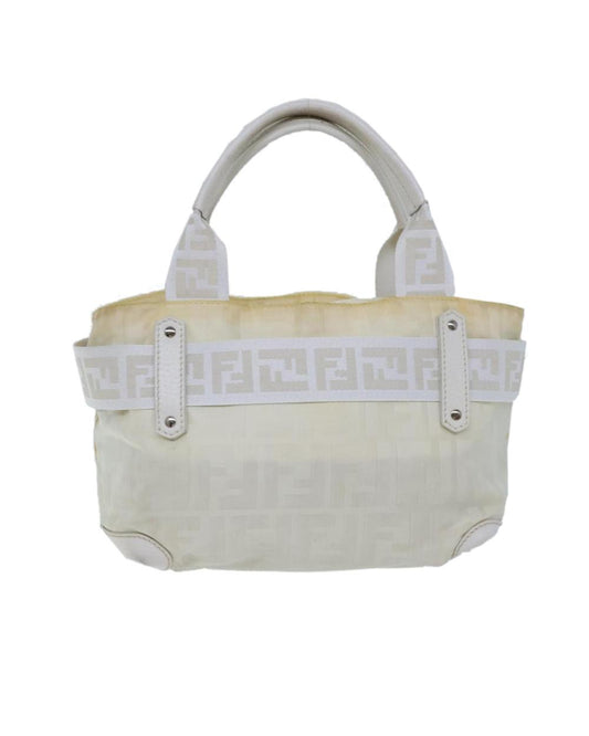 White Nylon Fendi Baguette
