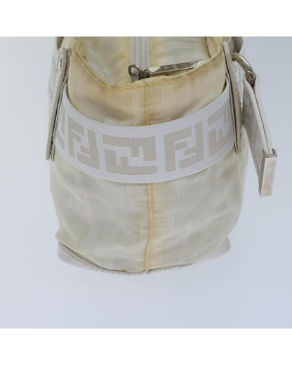 White Nylon Fendi Baguette