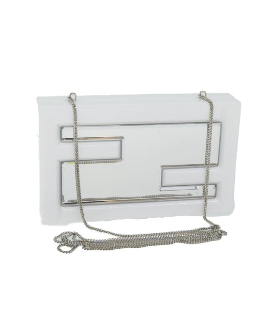 White Plastic Fendi Baguette