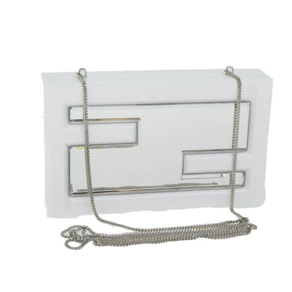 White Plastic Fendi Shoulder Bag