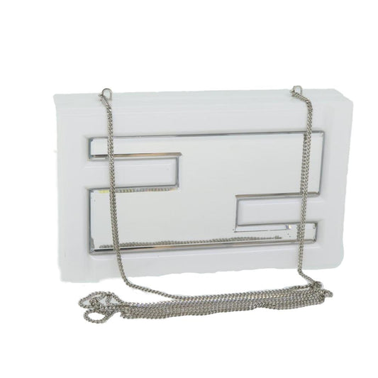 White Plastic Fendi Shoulder Bag