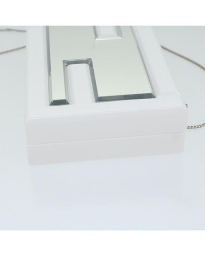 White Plastic Fendi Baguette