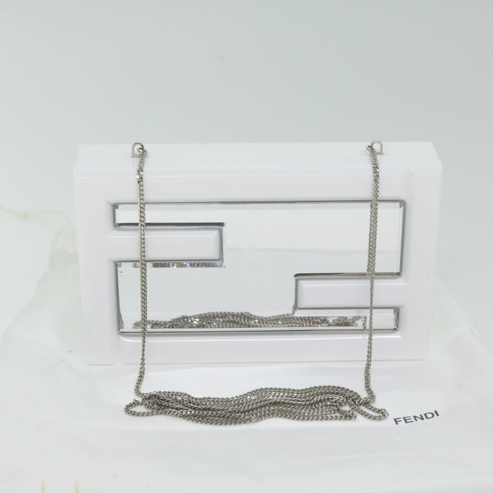 White Plastic Fendi Shoulder Bag