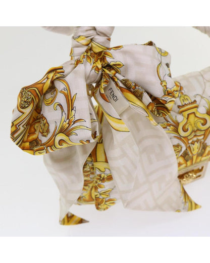 White Polyester Fendi Baguette