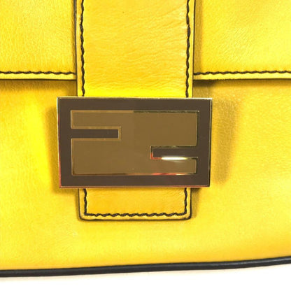 Yellow Leather Fendi Handbag