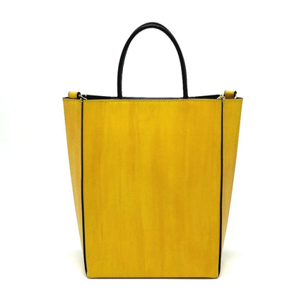 Yellow Leather Fendi Shoulder Bag