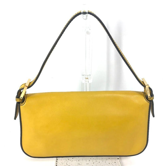 Yellow Leather Fendi Handbag