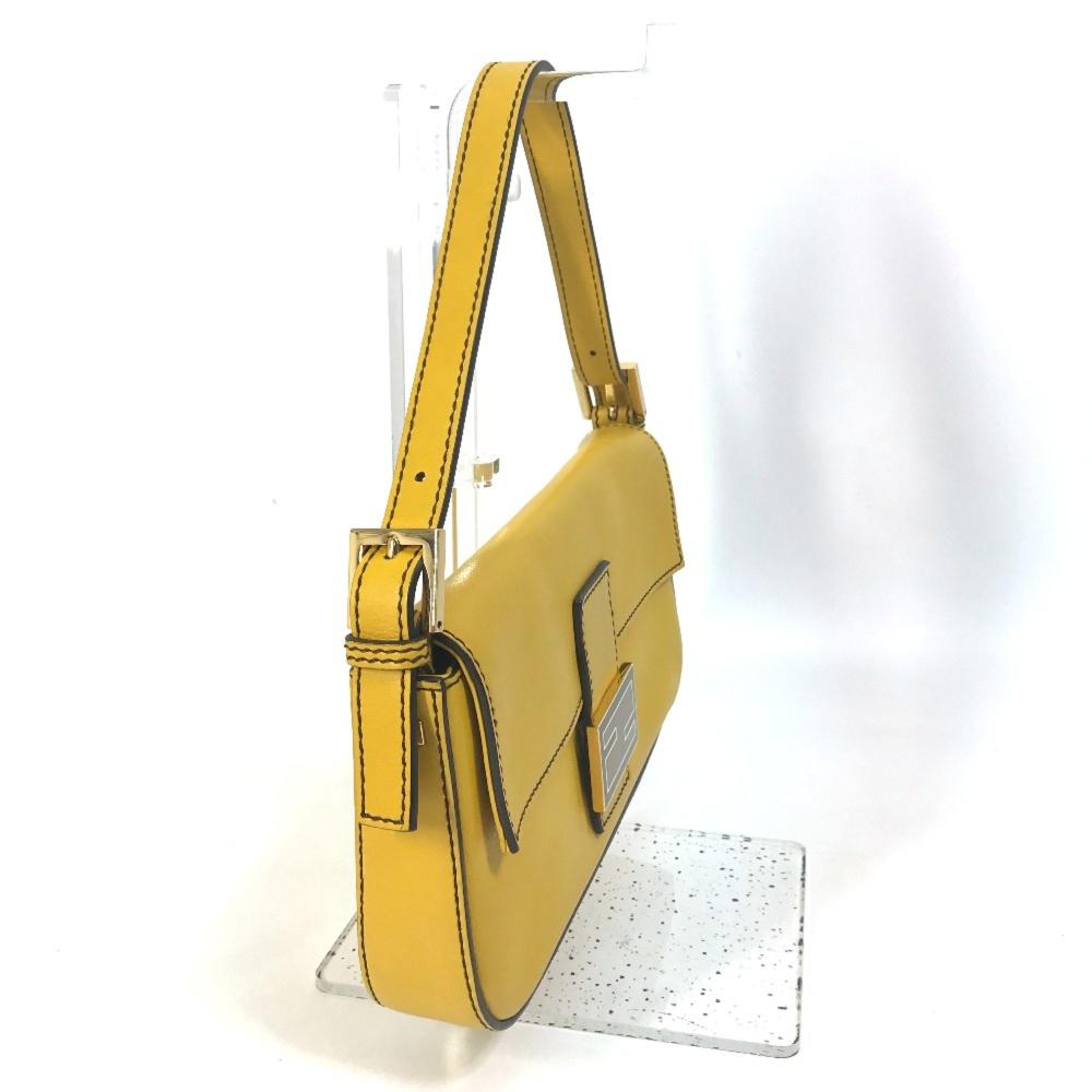 Yellow Leather Fendi Handbag