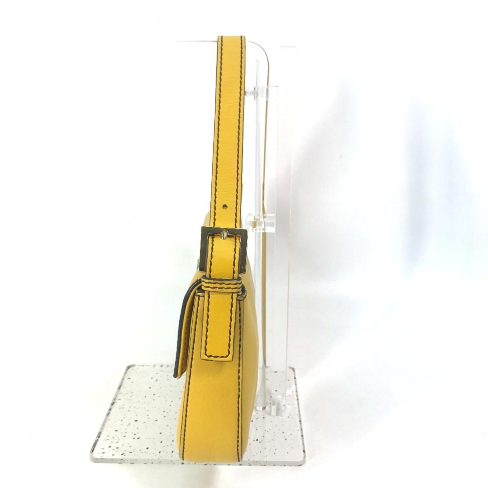 Yellow Leather Fendi Handbag