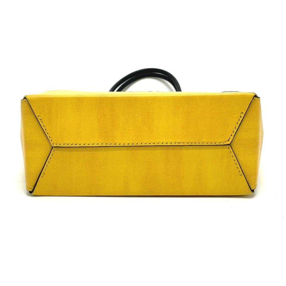 Yellow Leather Fendi Shoulder Bag