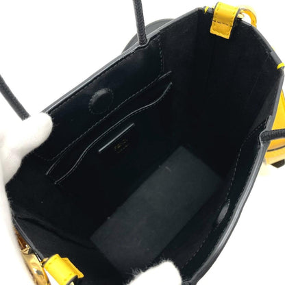 Yellow Leather Fendi Shoulder Bag
