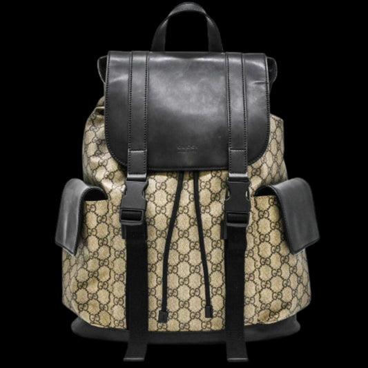 Beige Canvas Gucci Backpack