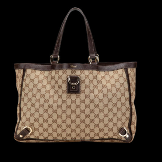 Brown Canvas Gucci Abbey