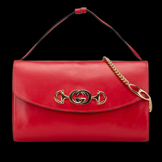 Red Leather Gucci Zumi