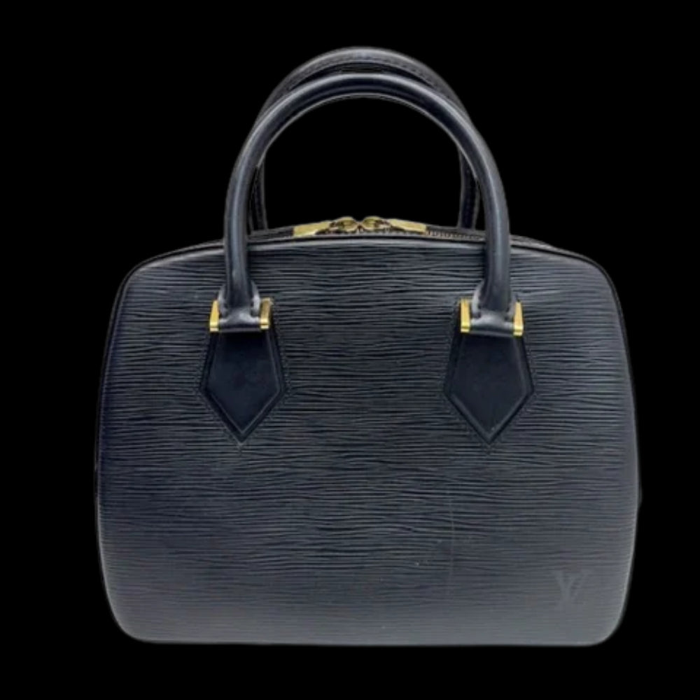 Black Leather Louis Vuitton Sablon