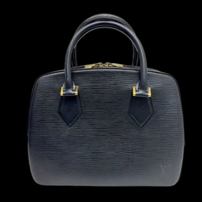 Black Leather Louis Vuitton Sablon