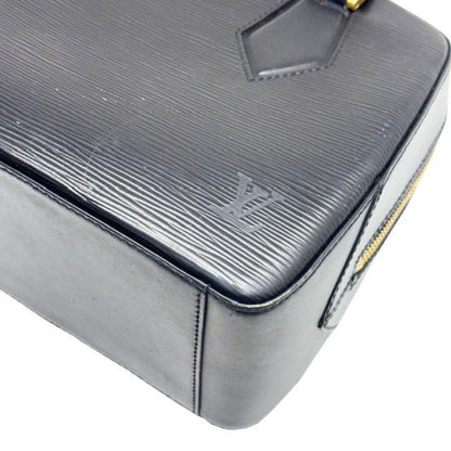 Black Leather Louis Vuitton Sablon