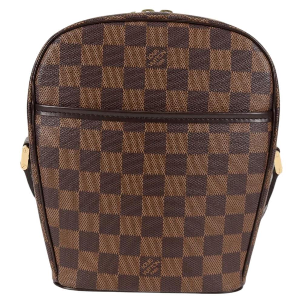 Brown Canvas Louis Vuitton Damier Ebene Ipanema