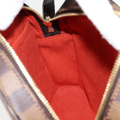 Brown Canvas Louis Vuitton Damier Ebene Ipanema