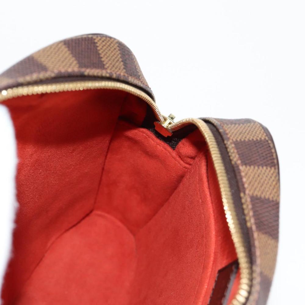Brown Canvas Louis Vuitton Damier Ebene Ipanema