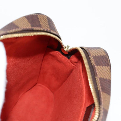 Brown Canvas Louis Vuitton Damier Ebene Ipanema