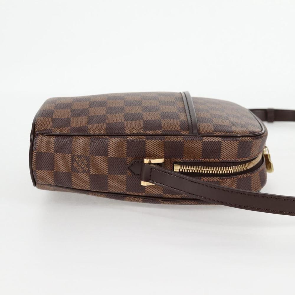 Brown Canvas Louis Vuitton Damier Ebene Ipanema