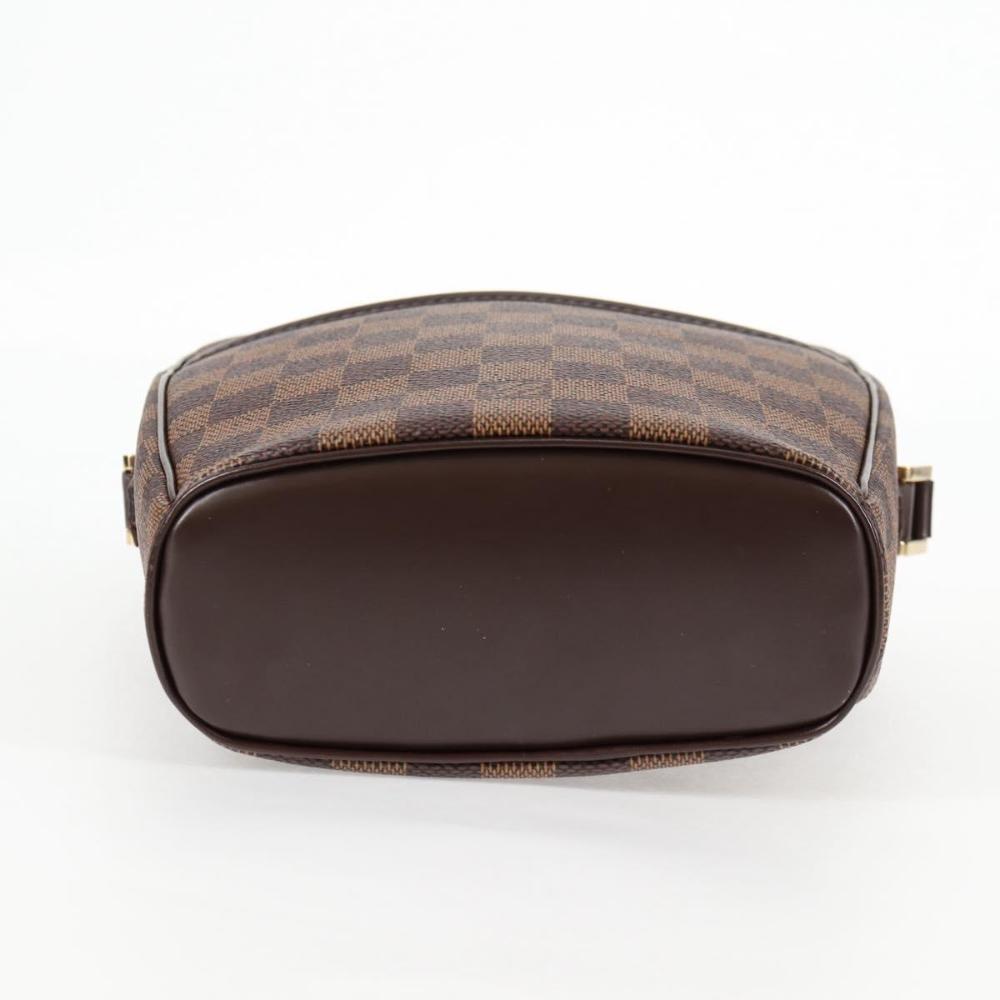 Brown Canvas Louis Vuitton Damier Ebene Ipanema