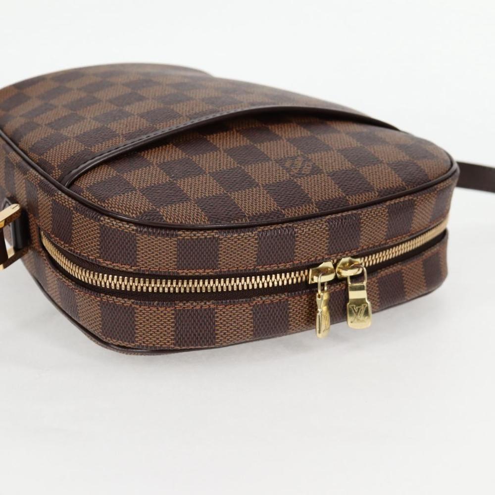 Brown Canvas Louis Vuitton Damier Ebene Ipanema