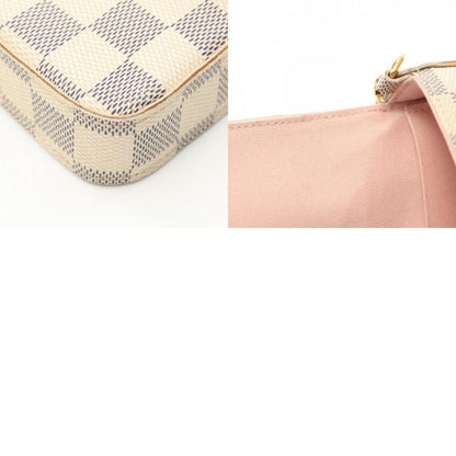 White Fabric Louis Vuitton Pochette Felicie